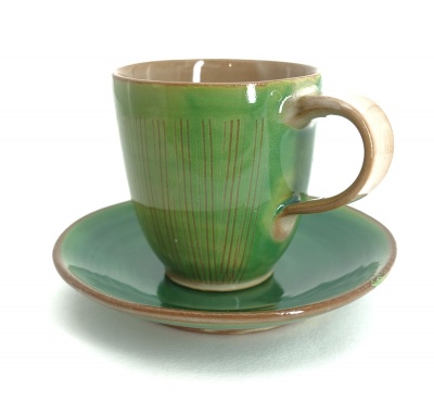 Espressotasse mit -unterteller