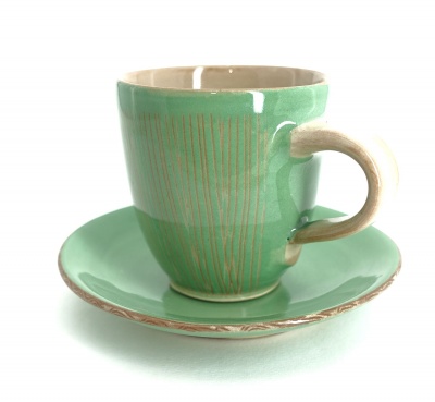 Espressotasse mit -unterteller