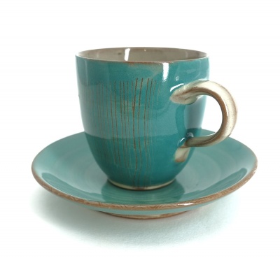 Espressotasse mit -unterteller