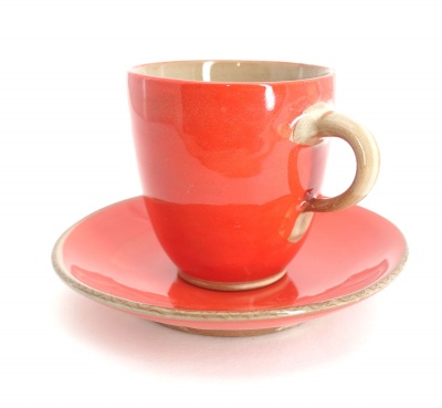 Espressotasse mit -unterteller