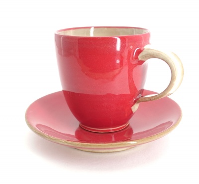 Espressotasse mit -unterteller