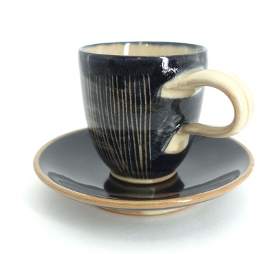 Espressotasse mit -unterteller