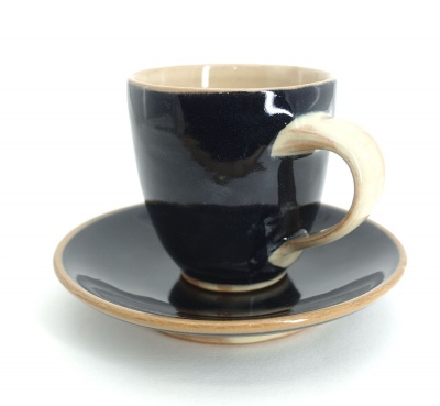 Espressotasse mit -unterteller
