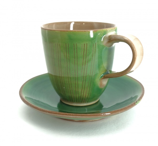 Espressotasse mit -unterteller