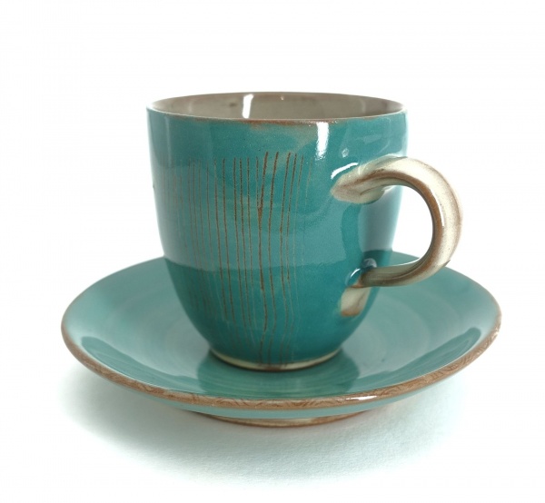Espressotasse mit -unterteller