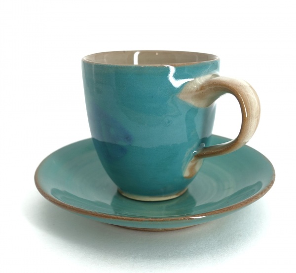 Espressotasse mit -unterteller