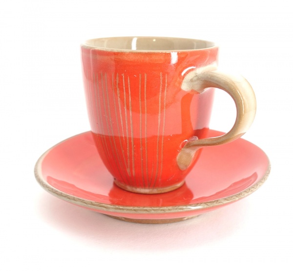 Espressotasse mit -unterteller