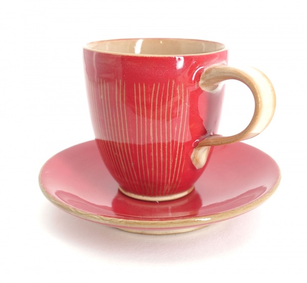 Espressotasse mit -unterteller