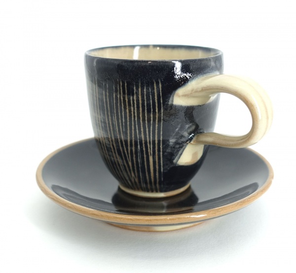 Espressotasse mit -unterteller